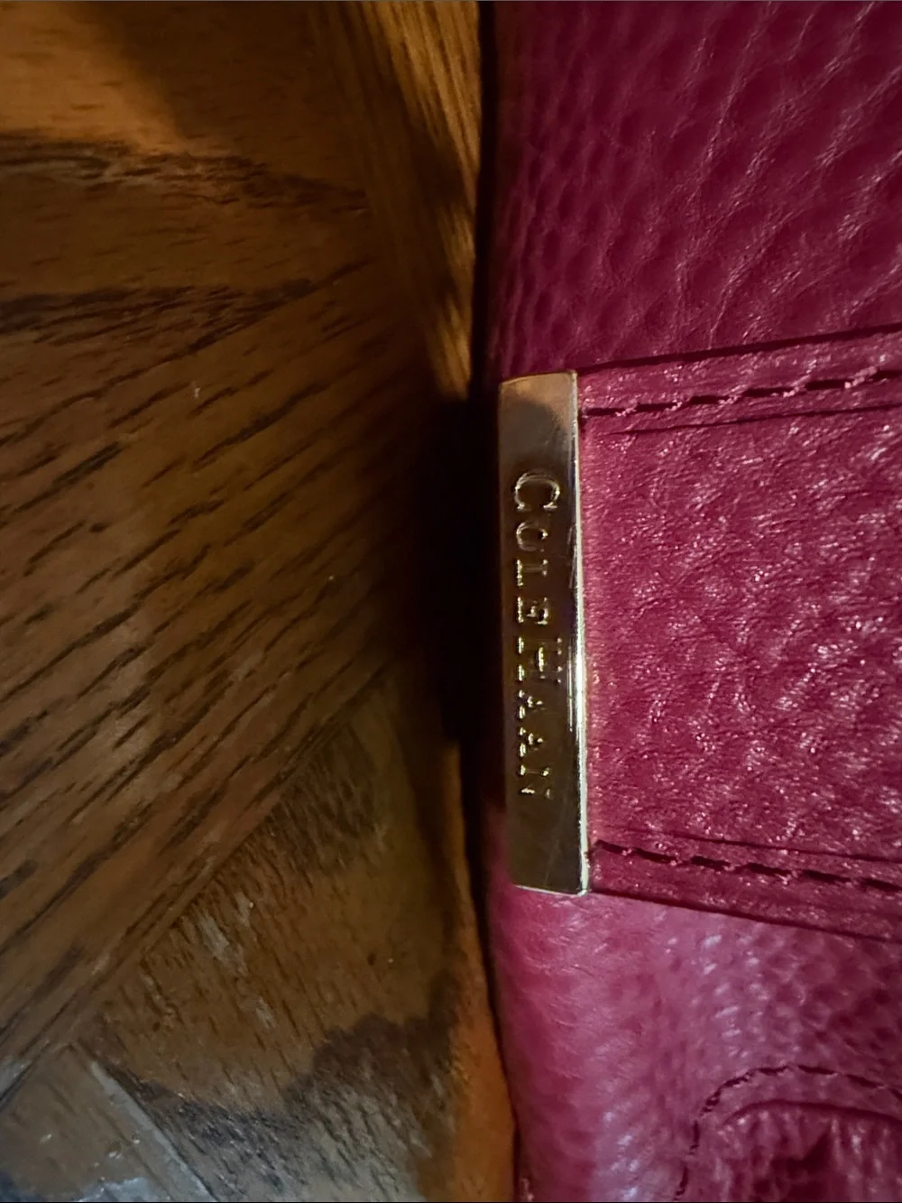 Cole Haan Pebbled Leather Shoulder Bag - Fuchsia